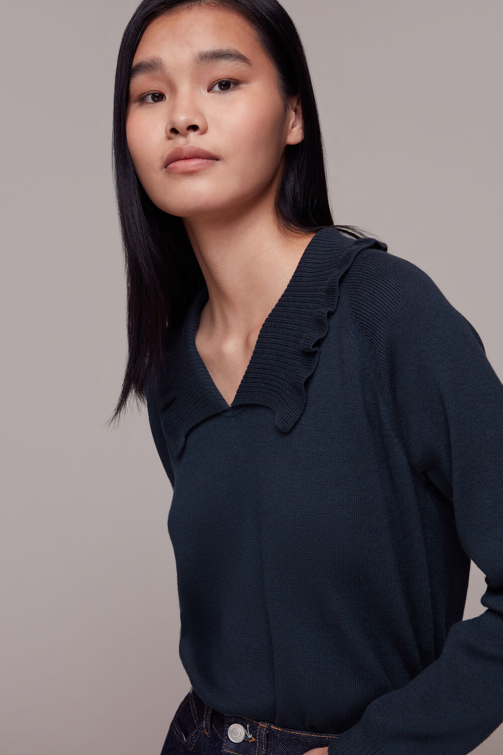 Frill Collar Sweater
